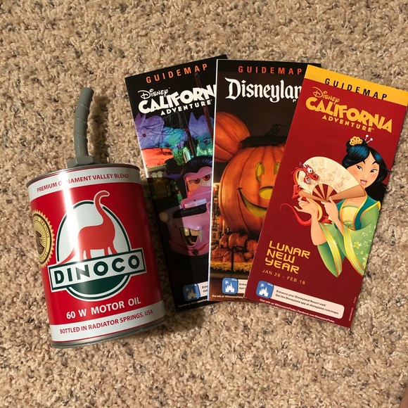 Disney Other - California Adventure Cars Dinoco Sipper Cup + Maps